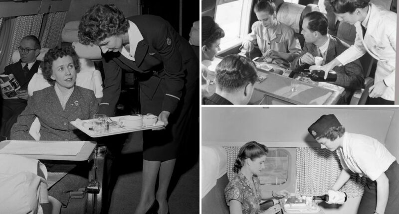 Inside air travel's 'golden age' â featuring fine china, steak dinners and more luxuries for passengers